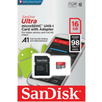 Κάρτα μνήμης SanDisk Ultra 98MBs micro SDHC 16GB (Memory Card)