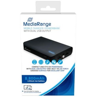 ΜΕΤΑΦΟΡΑ MEDIARANGE POWERBANK 8.800MAH ΔΙΠΛΗ USB (MEDIARANGE POWERBANK 8.800MAH DUAL USB)