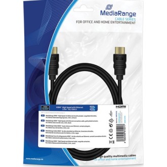 Καλώδιο HDMI MEDIARANGE 2M μαύρο (HDMI cable MEDIARANGE 2M black)