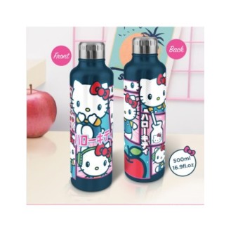 ΜΕΤΑΛΛΙΚΗ ΦΙΑΛΗ ΝΕΡΟΥ HELLO KITTY της PALADONE (METAL WATER BOTTLE HELLO KITTY by PALADONE)