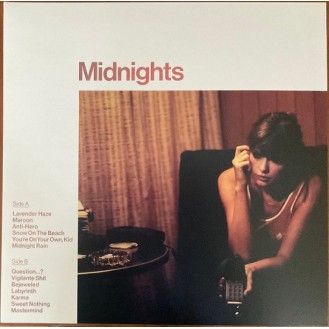 Μετάφραση Taylor Swift - Midnights (Βινύλιο, LP, Άλμπουμ, Ειδική Έκδοση, Blood Moon Marbled) στα ελληνικά.