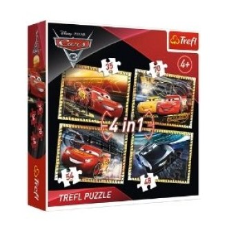 Γρίφος Trefl 4 σε 1 Disney Pixar Cars 3 (Puzzle Trefl 4 in 1 Disney Pixar Cars 3)