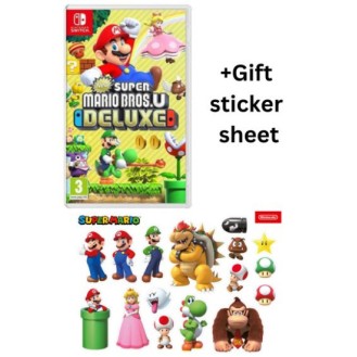 Νέο Super Mario Bros. U Deluxe + Φύλλο αυτοκόλλητων δώρου (Switch)