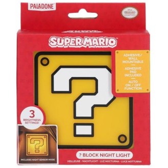 ΦΩΤΕΙΝΟ ΝΥΧΤΕΡΙΝΟ ΦΩΣ SUPER MARIO QUESTION BLOCK NINTENDO SUPER MARIO - ΦΑΝΑΡΙΑ (PALADONE NIGHT LIGHT SUPER MARIO QUESTION BLOCK NINTENDO SUPER MARIO - LAMPS)