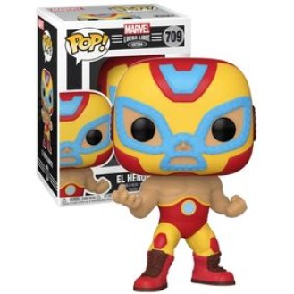 Funko POP #709 Marvel: Έκδοση Lucha Libre - Ο Αήττητος Ήρωας (The Invincible Hero)